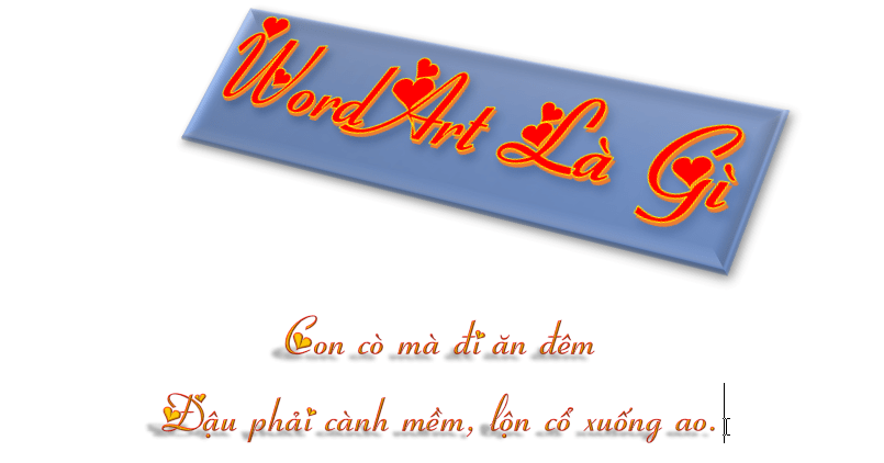 Chức Năng Wordart Có Trong Ribbon